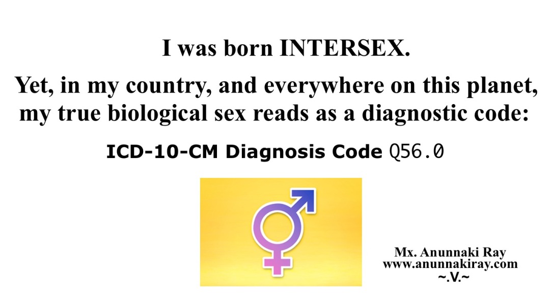My Biological Sex is a Diagnostic Code 1
