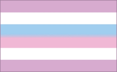 Bi-gender Pride Flag Note: Not all intersex people are bi-gender. An intersex person can have any gender identity. Intersex is about anatomical sex, not gender.